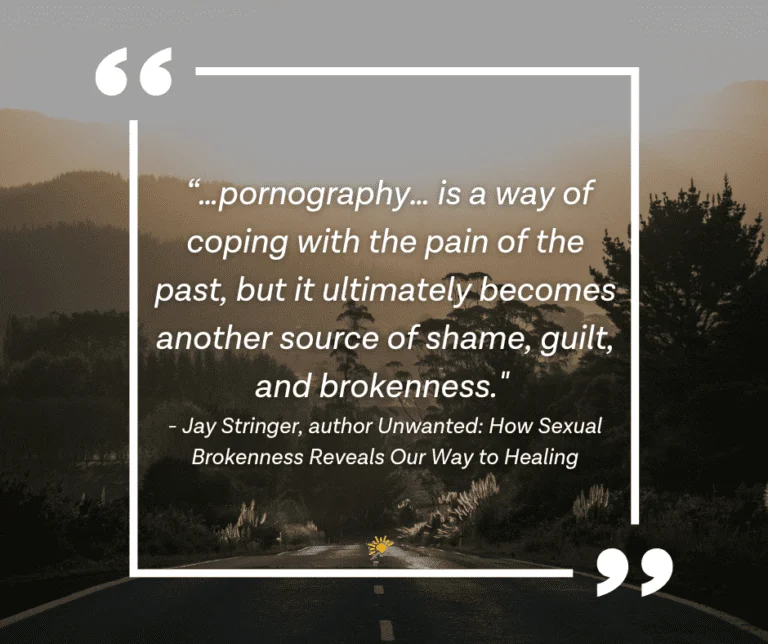Jay Stringer quote on porn use - benefits of accountability