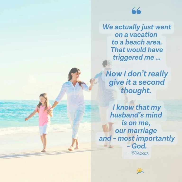 Family walking on the beach Healing from betrayal, Melissa's story