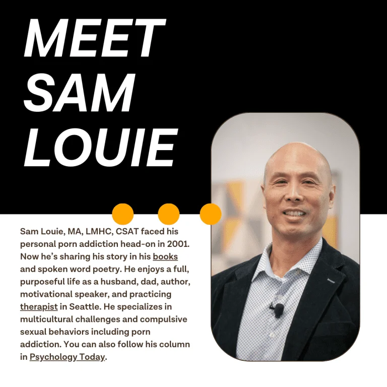 Sam Louie, psychotherapist, guest post for Ever Accountable bio, porn recovery tips for professionals