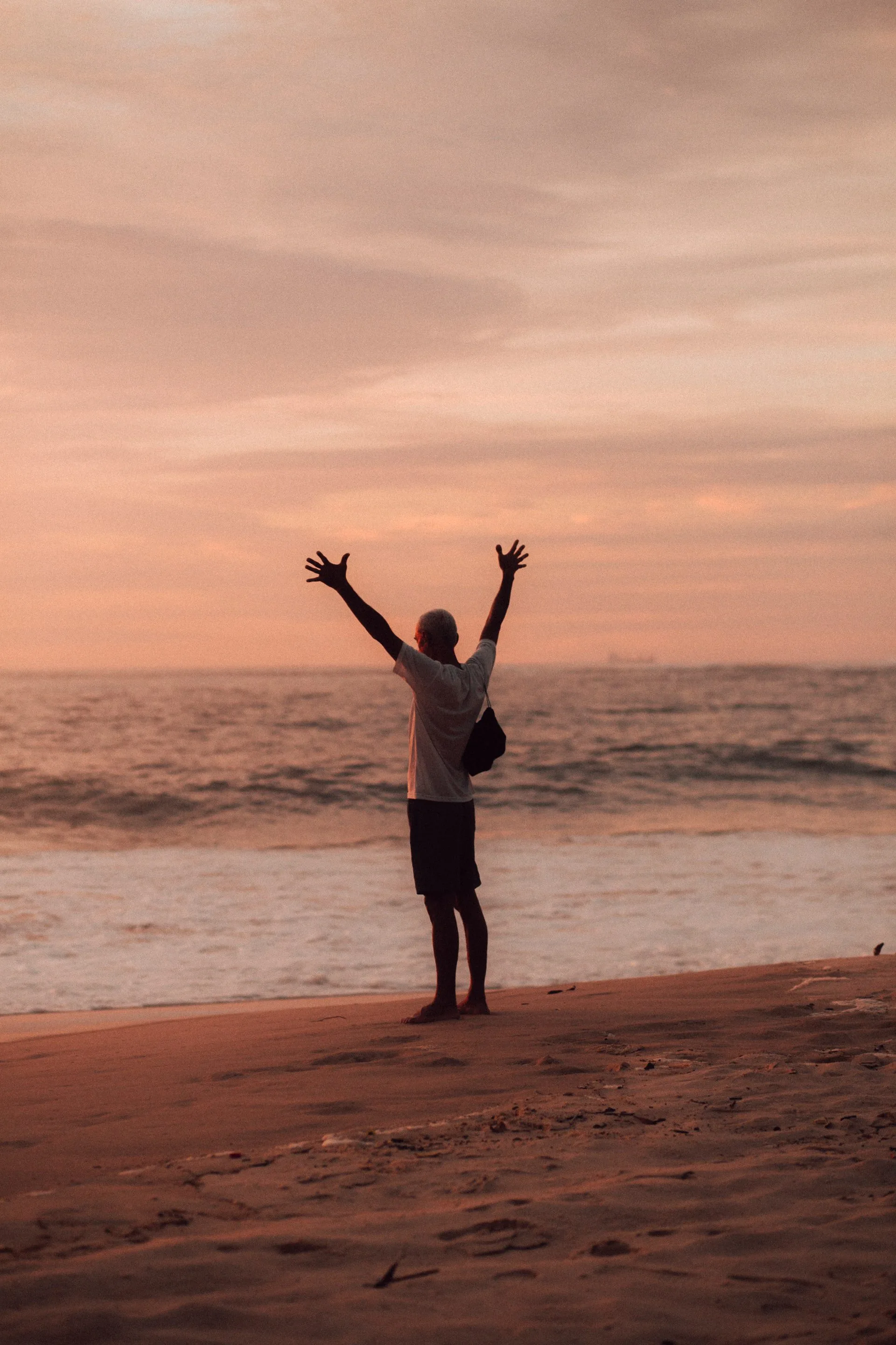 Man on beach, Porn Relapse