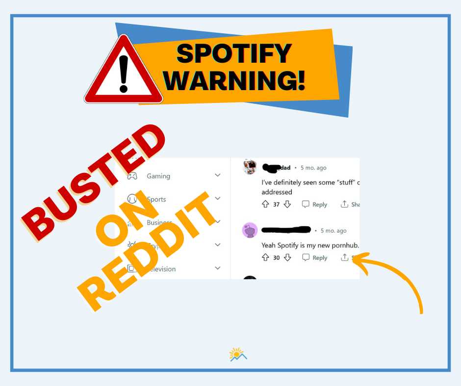 Screenshot on Reddit Is Spotify safe