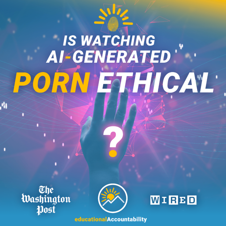 AI generated hand graphic Is watching AI-generated porn ethical